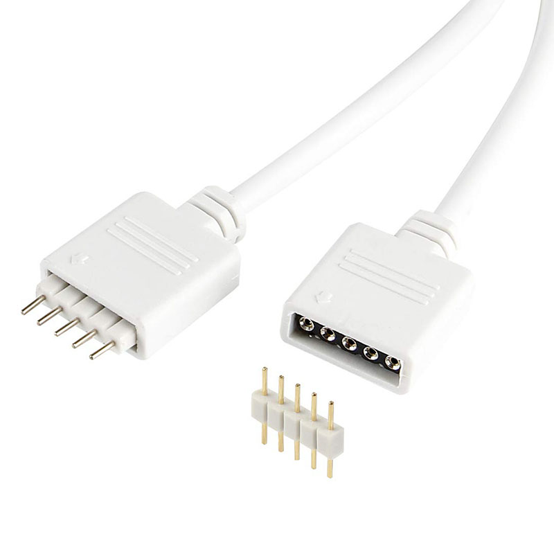 LED Strip Splitter Connector 5 Pins 1 to 2 Y- Splitter Cables for 5050 3528 RGBW LED Light Strip with 3 Male 5-pin Plugs LED Strip Splitter Connector 5 Pins 1 to 2 Y- Splitter Cables for 5050 3528 RGBW LED Light Strip with 3 Male 5-pin Plugs